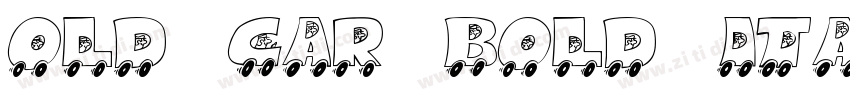 Old Car Bold Italic字体转换